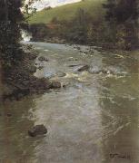 Frits Thaulow The Lysaker River in Summer (nn02) Spain oil painting reproduction